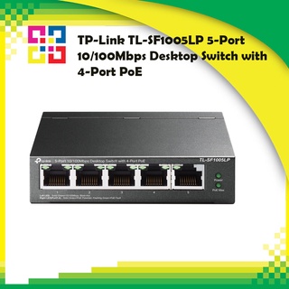 TP-LINK TL-SF1005LP 5-Port 10/100Mbps Desktop Switch with 4-Port PoE