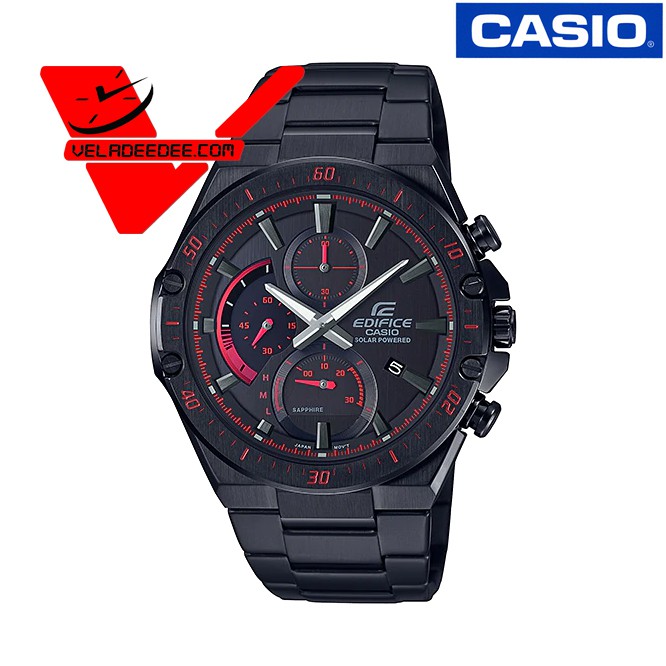 Casio Edifice Tough Solar นาฬิกาข้อมือ สายสแตนเลสรุ่น (ประกัน CMG ศูนย์เซ็นทรัล) กระจก Sapphire glass รุ่น EFS-S560DC-1A