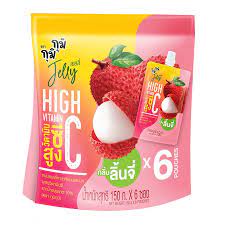 Gumi Gumi กุมิกุมิ เยลลี่ กลิ่นลิ้นจี่ ขนาด 150 กรัม x 6 ซอง (8850389302842)