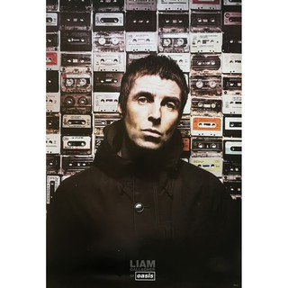 โปสเตอร์ รูปถ่าย วง ดนตรี ร็อก โอเอซิส OASIS - Liam Gallagher POSTER 24"x35" Inch English Rock Britpop