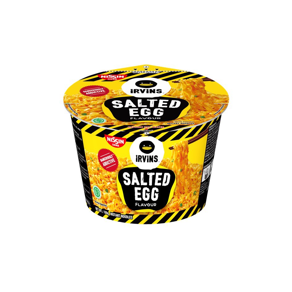 นิสชินเออวินส์ บะหมี่กึ่งสำเร็จรูปรสไข่เค็ม 100 กรัม / Nissin Irvins Salted Egg Flavor Instant Noodl