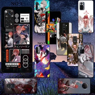 เคสโทรศัพท์มือถือซิลิโคน TPU กันกระแทก ลายอนิเมะ Chainsaw Man สําหรับ Redmi Note 10 Pro Max 4G 5G