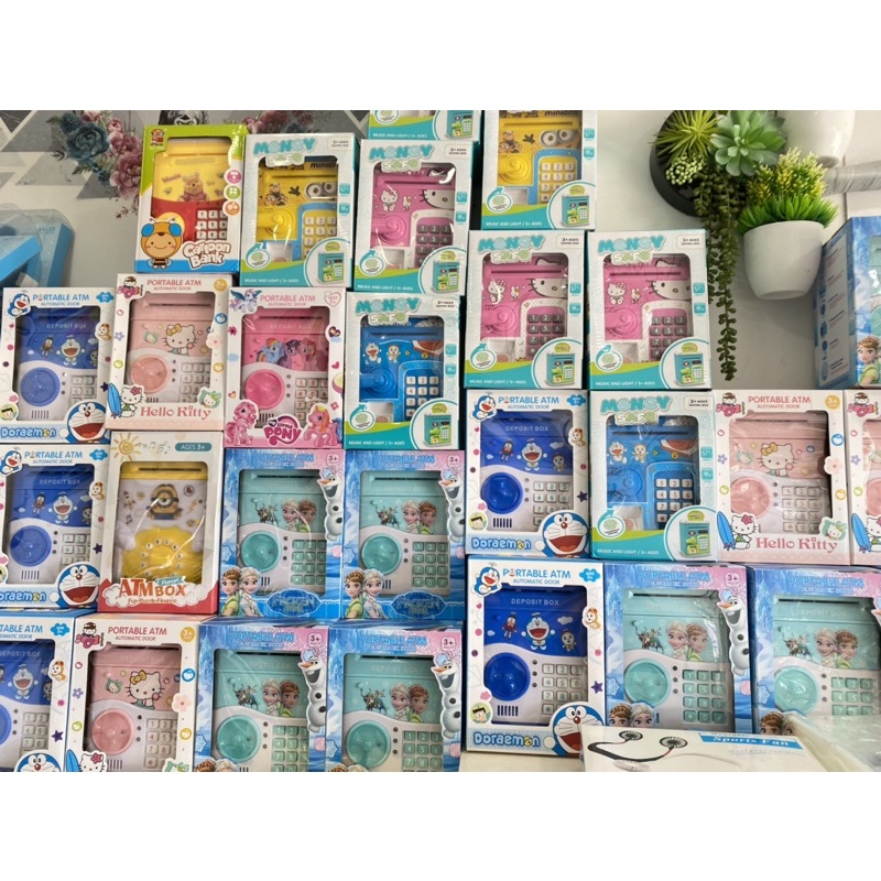 ตู้atm ตู้ออมสิน การ์ตูนดูดเเบงค์ได้ รุ่นใหม่ ตู้เปิดเองได้ #ตู้ออมสิน #ตู้atm