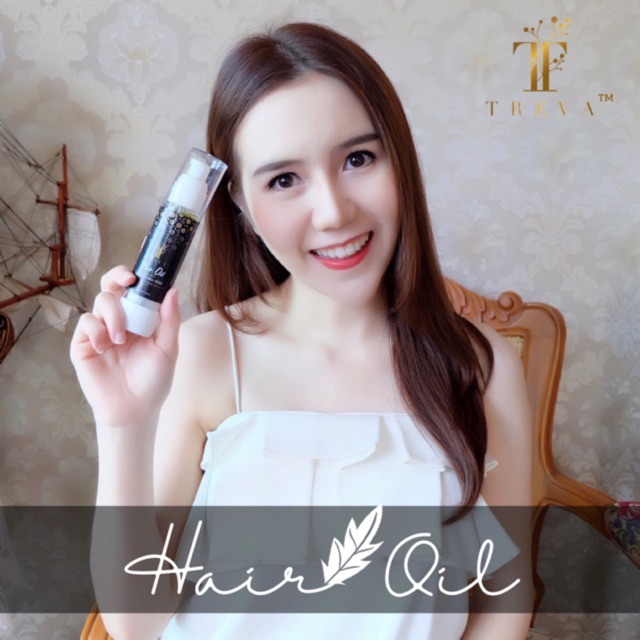 Treva Hair Oil (เทรวา แฮร์ ออยล์) ผลิตจากสมุนไพร ใช้ Detox เส้นผมและหนังศีรษะ Shopee Thailand