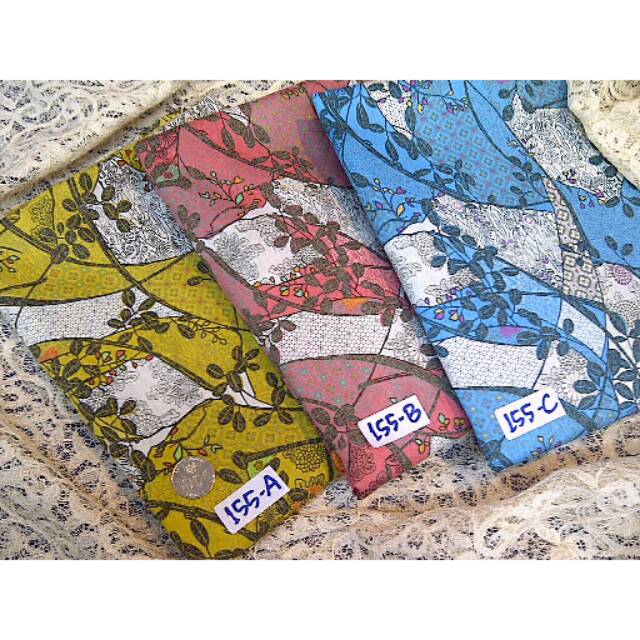 KATUN ผ้าคอตตอนดีไซน์ญี่ปุ่น (KTN 155) กว้าง 1.15 - ราคาต่อ 1m