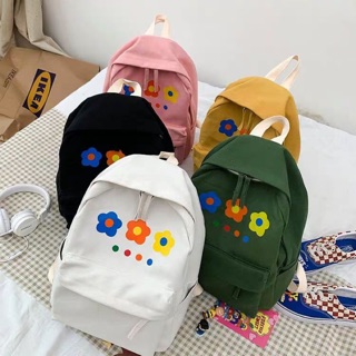 Tap Tap backpack กระเป๋าเป้ลายดอกไม้