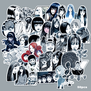 Y&amp;P| Tomie (Junji Itou) ชุดสติ๊กเกอร์กราฟฟิตีกันน้ำ, 50 ชิ้น