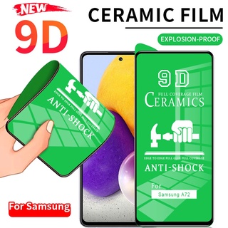 ฟิล์มเซรามิกกันรอยหน้าจอ 9D สําหรับ Samsung Note 10 Lite A71 A32 A02S A70S A12 A72 A42 A20S A20 A30 A30S A50 A50S S20 FE