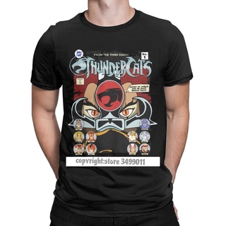 เสื้อยืด พิมพ์ลายการ์ตูน Thundercats No Vintage Camisas Panthro Cheetara สไตล์เรโทร สําหรับผู้ชายS-5XL