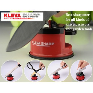 Kleva Sharp แท่นลับมีด ของมีคม ใบลับชนิดทังสเตนคาร์ไบด์- สีแดง