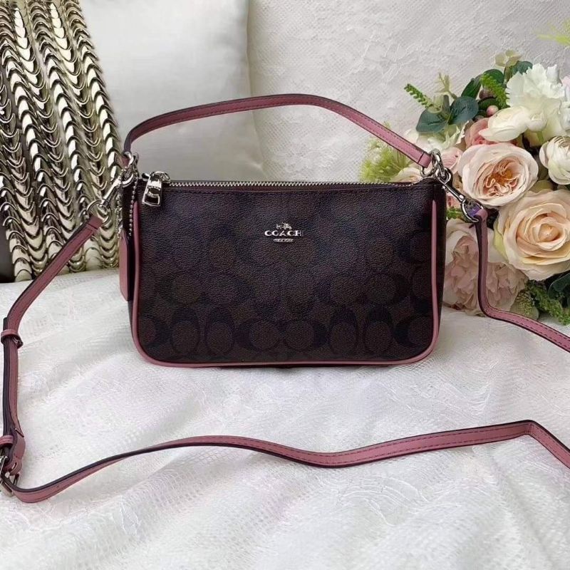 COACH Top Handle Pouch In Signature