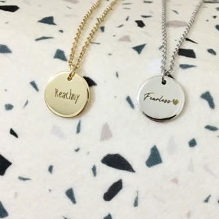 Tag letter necklace สร้อยคอสลักชื่อ