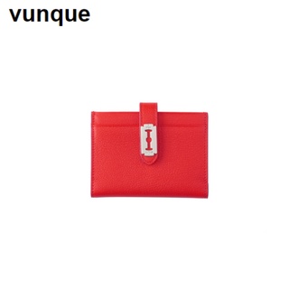 [vunque] Magpie กระเป๋าสตางค์ ใส่บัตร สีแดง