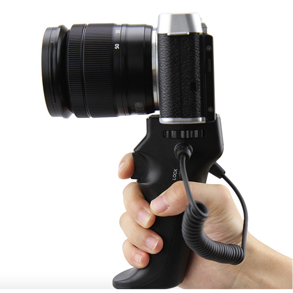 JJC Camera Hand Grip Handle Stabilizer Shutter Trigger with Cable for