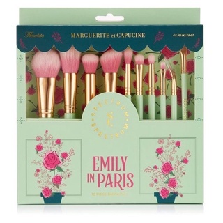 Emily in Paris La Vie en Rose 10 Piece Brush Set เซตแปรงแต่งหน้าแบบจัดเต็ม แบบ10ชิ้น  จากอังกฤษ