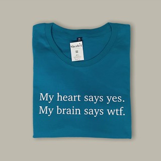 ใหม่ เสื้อยืด my heart say yes*☺︎︎|sherbet.teeshop