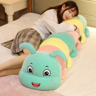 JFMM Cute Caterpillar Plush Toy Pillow Doll Doll Doll Long Pillow Girls Bed Sleeping Legs