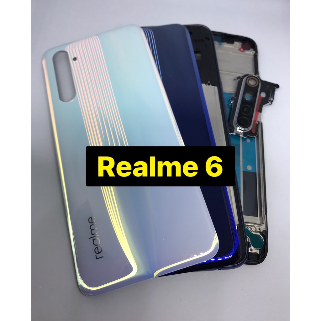 อะไหล่บอดี้มือถือ Body realme 6 แกนกลาง+ฝาหลัง+เลนกล้อง realme6