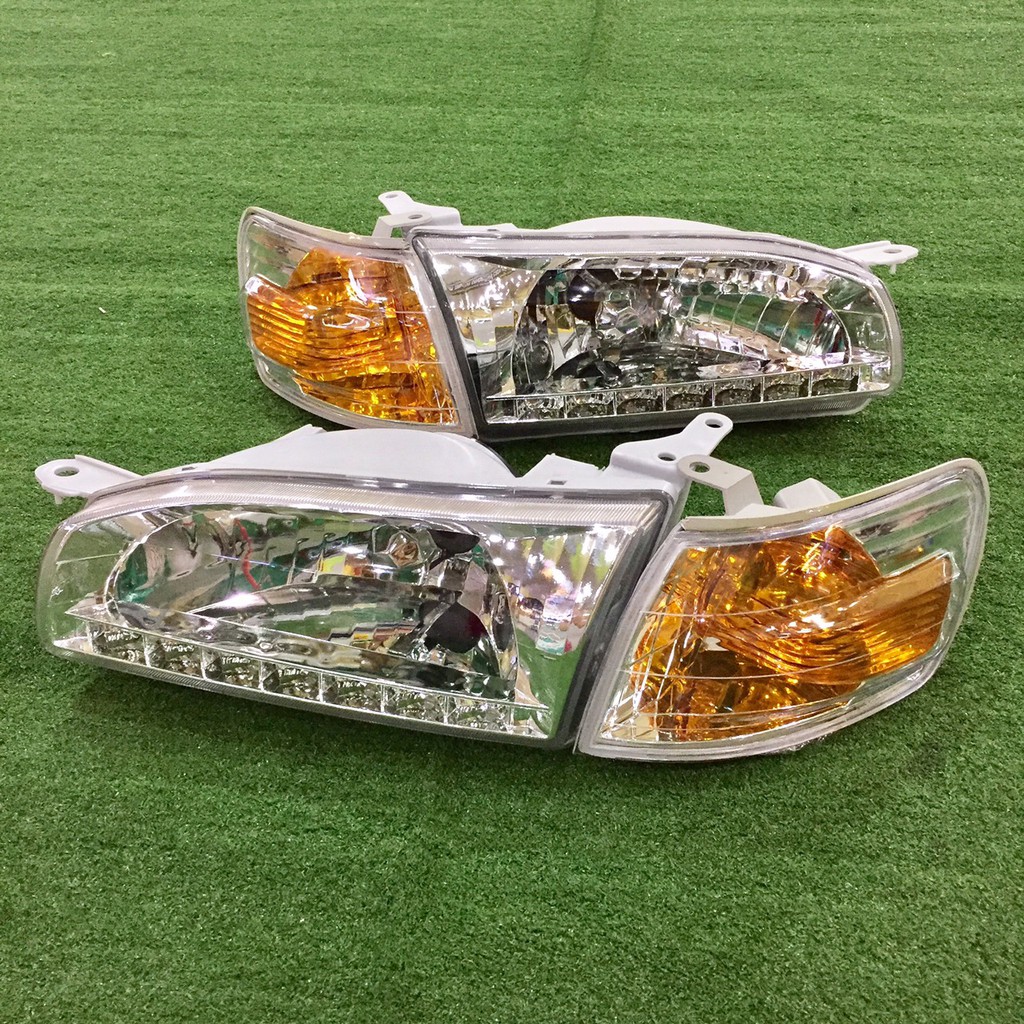 ใหม่ล่าสุดไฟหน้า AE110 AE111 EE110 EE111 โคมขาว LED พร้อมไฟมุมขาว