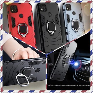 xiaomi redmi 9t 9c 9a 9 redmi9 redmi9a redmi9c redmi9t เคสขาตั้งโทรศัพท์ 3D เกราะวงเล็บวงแหวนแม่เหล็กป้องกันการกระแทกฝาหลังปลอก