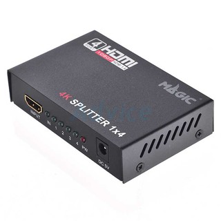 กล่องแยกจอ HDMI Splitter 1:4 (4K) Magictech