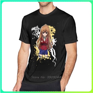 เสื้อยืดผ้าฝ้ายพิมพ์ลายเสื้อยืดแขนสั้น ผ้าฝ้าย พิมพ์ลายกราฟฟิค Toradora Taiga Aisaka แฟชั่นสําหรับผู้ชาย