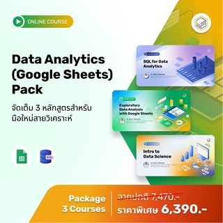 คอร์สแพ็ก Data Analytics (Google Sheets) Pack