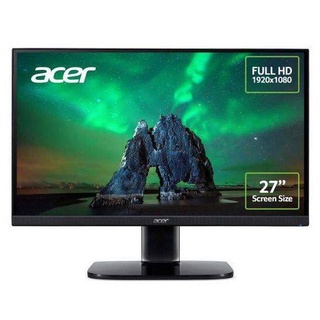 Acer Monitor (จอมอนิเตอร์คอมพิวเตอร์) KA272Abi (UM.HX2ST.A01) 27"/16:9/1920x1080/3000:1/256 cd/m2/1ms/VGA, HDMI/3 Years