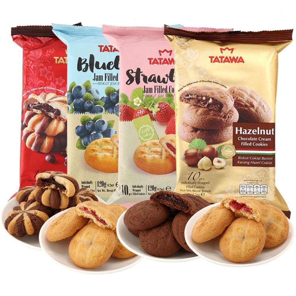 ถูกที่สุด คุกกี้ TATAWA คุกกี้นิ่มสอดไส้หลายรส หอมอร่อย บรรจุ 10 ชิ้น พร้อมส่ง