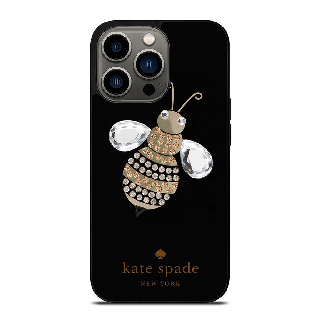 Kate Spade Diamond Bee Fashion Classic Mobile Phone Case Fall Protection Cover For IPhone 11 12 13 14 15 Pro 7 8 Plus Cover Max XR X XS Mnini