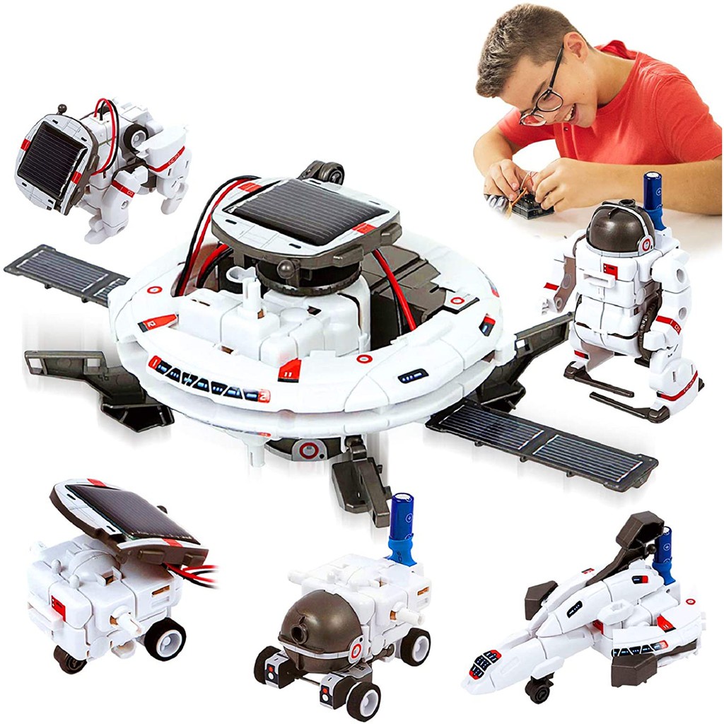 HOMOFY [2021 New Upgrade STEM Toys Solar Robot Kit 12 in 1/6 1 Powered