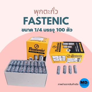 พุกตะกั่ว Fastenic ขนาด 1/4 บรรจุ 100 ตัว