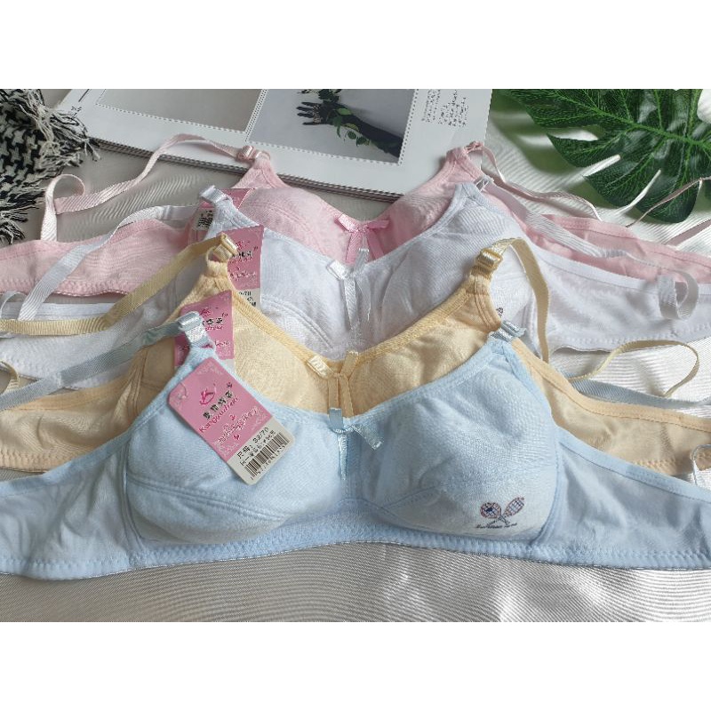 🧸เสื้อในเด็กโต คัพ A สีพื้นเรียบ ไร้โครง ใส่สบาย (Size 32/34/36)