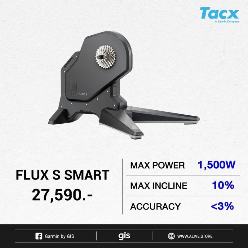 เทรนเนอร์ Tacx Flux S Smart Triner รับประกัน 2 ปี ศูนย์ไทย GIS