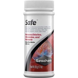 Seachem Safe™Removes chlorine, chloramine, and ammonia Detoxifies nitrite and nitrate