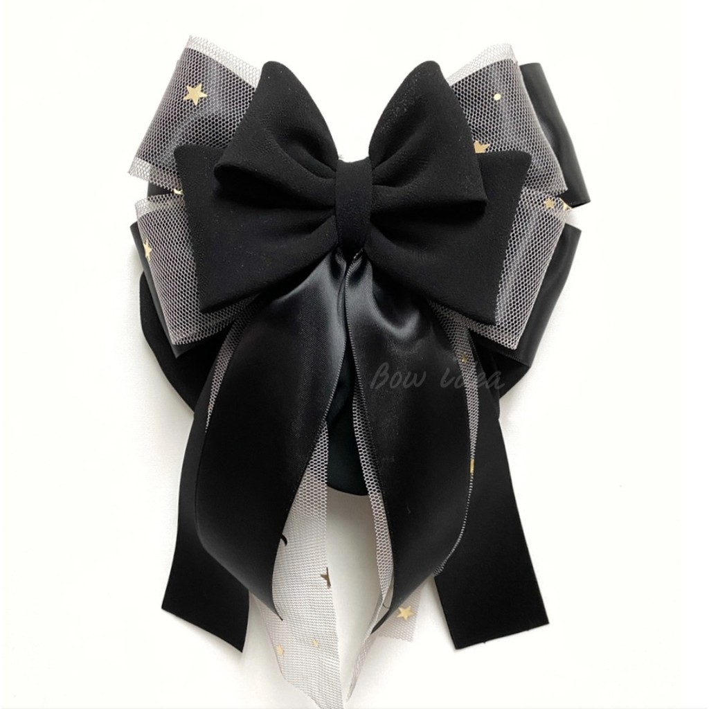 bow โบว์ติดผม เน็ตติดผม เครื่องประดับผม กิ๊บติดผม ริบบิ้นโบว์ อุปกรณ์ตกแต่งผม แฟชั่น โบว์ใหญ่ โบว์พยาบาล
