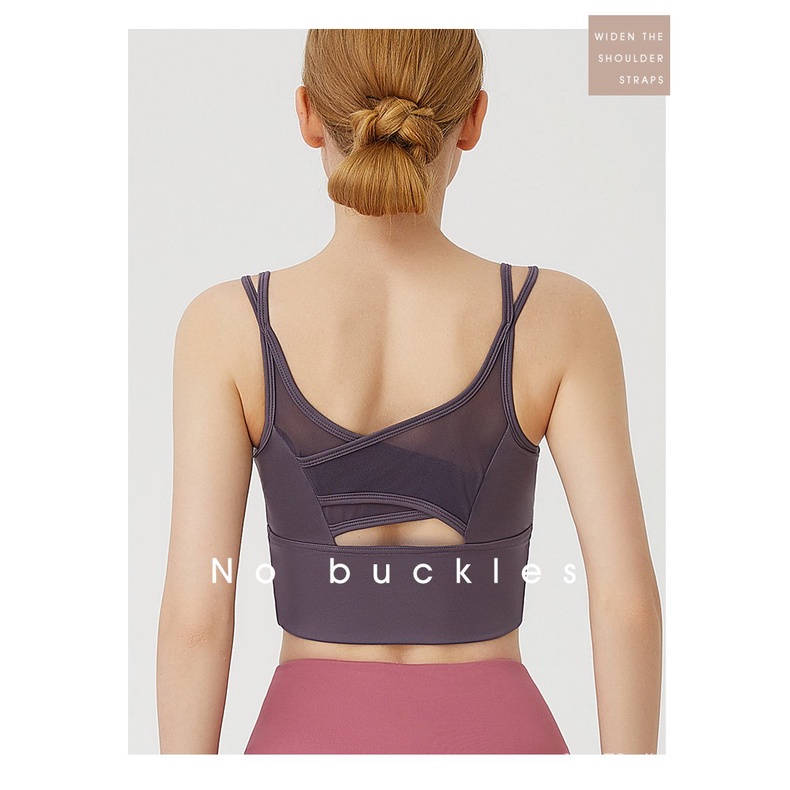Sports Underwear Gathers Back Yoga Bra Fitness Suit For Women
