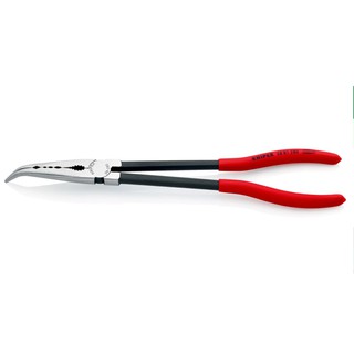 KNIPEX NO.28 81 280 Assembly Pliers with transverse profiles, 280mm. คีมปากแหลมแบบปากง้อยาวพิเศษ Gear Garage By Factory