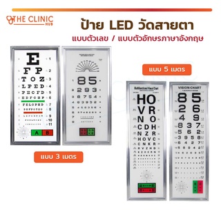 [ พร้อมส่ง ] ป้าย LED วัดสายตา ป้ายไฟวัดสายตา แบบตัวเลข / แบบตัวอักษรภาษาอังกฤษ สำหรับร้านแว่นตา โรงพยาบาล คลินิกทั่วไป