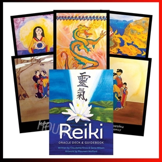 ใหม่ Reiki Oracle การ์ดรักษาการ์ดภาษาอังกฤษทาโรต์ Deck