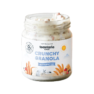 Crunchy Granola Milk Spread ไม่เติมน้ำตาล สเปรดครันท์ชี่กราโนล่าสำหรับทาขนมปัง ขนาด 200g toastaria โทสทาเรีย