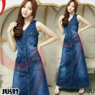 ชุดเดรสยีนส์ Dress jeans JU583