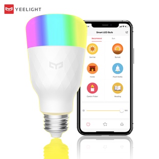 Xiaomi Youpin Yeelight หลอดไฟ LED อัจฉริยะ 1S 800 Lumens 8.5W E27 Mi ทํางานร่วมกับ Mi Home App Apple Homekit