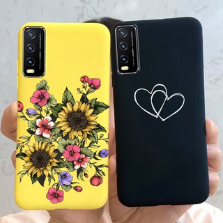 เคสโทรศัพท์มือถือซิลิโคนลายดอกทานตะวันสําหรับ Vivo Y12S V2026 Vivoy12S Y12 S 2020