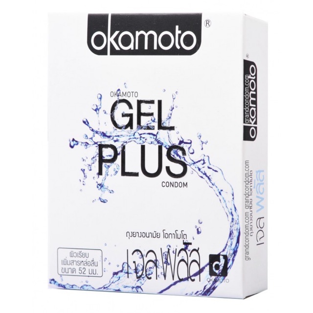 ถุงยางอนามัย โอกาโมโต้ เจลพลัส  condom Okamoto Gel Plus