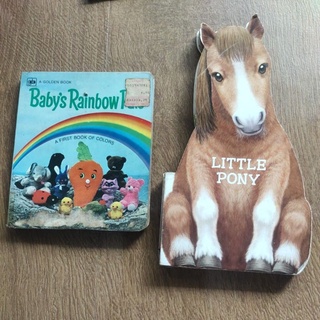 Board book หนังสือ ปกแข็ง ภาษาอังกฤษ little pony baby rainbow