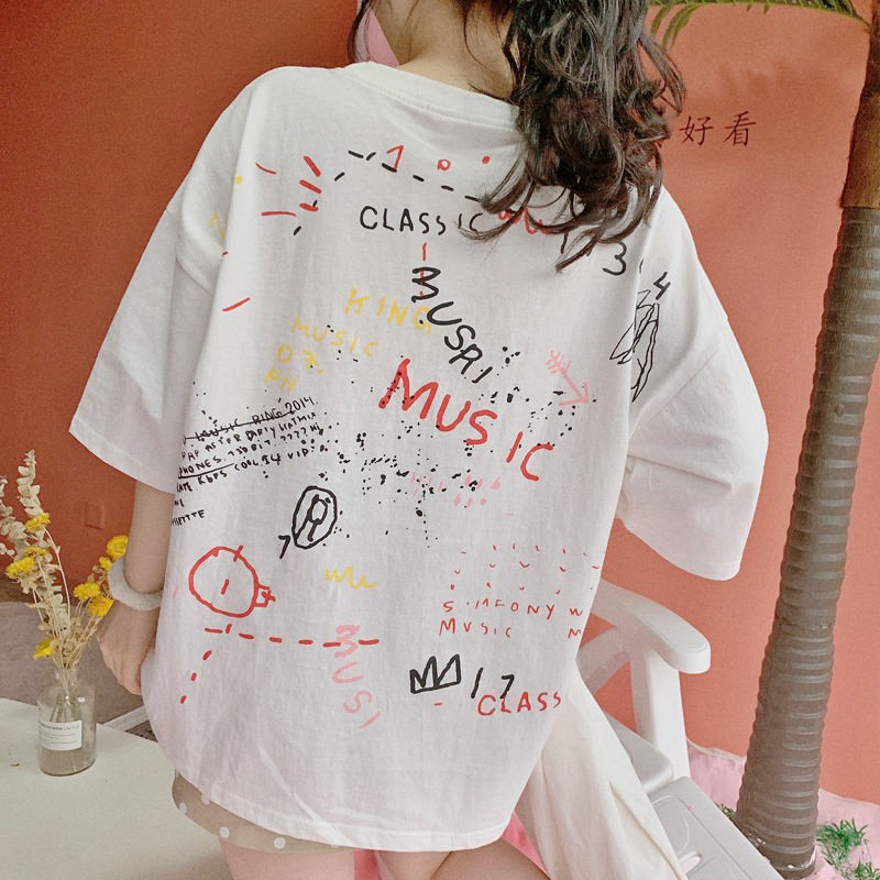LHfashion เสื้อยืดสไตล์วินเทจ สวยเกร๋ ไม่ซ้ำใครปังได้หมดแมทช์ได้ง่าย