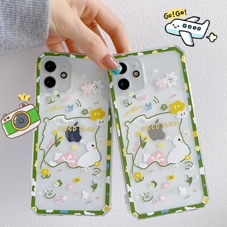 เคสโทรศัพท์มือถือ ซิลิโคนนุ่ม ลายเป็ดยิ้มน่ารัก สําหรับ Samsung S10 S20 S21 S22 Note 10 Plus 20 Ultra S21 FE S21+ S22+ 5G