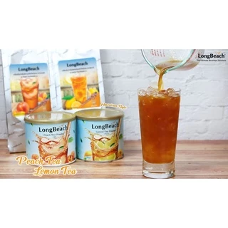 ลองบีช ผงชาอเมริกัน ชาพีช ขนาด 900 กรัม LongBeach American Iced Tea - Peach Tea size 900g.