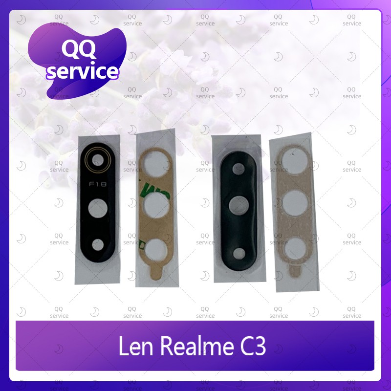Lens Realme C3 อะไหล่เลนกล้อง กระจกเลนส์กล้อง กระจกกล้องหลัง Camera Lens (ได้1ชิ้น) อะไหล่มือถือ QQ service